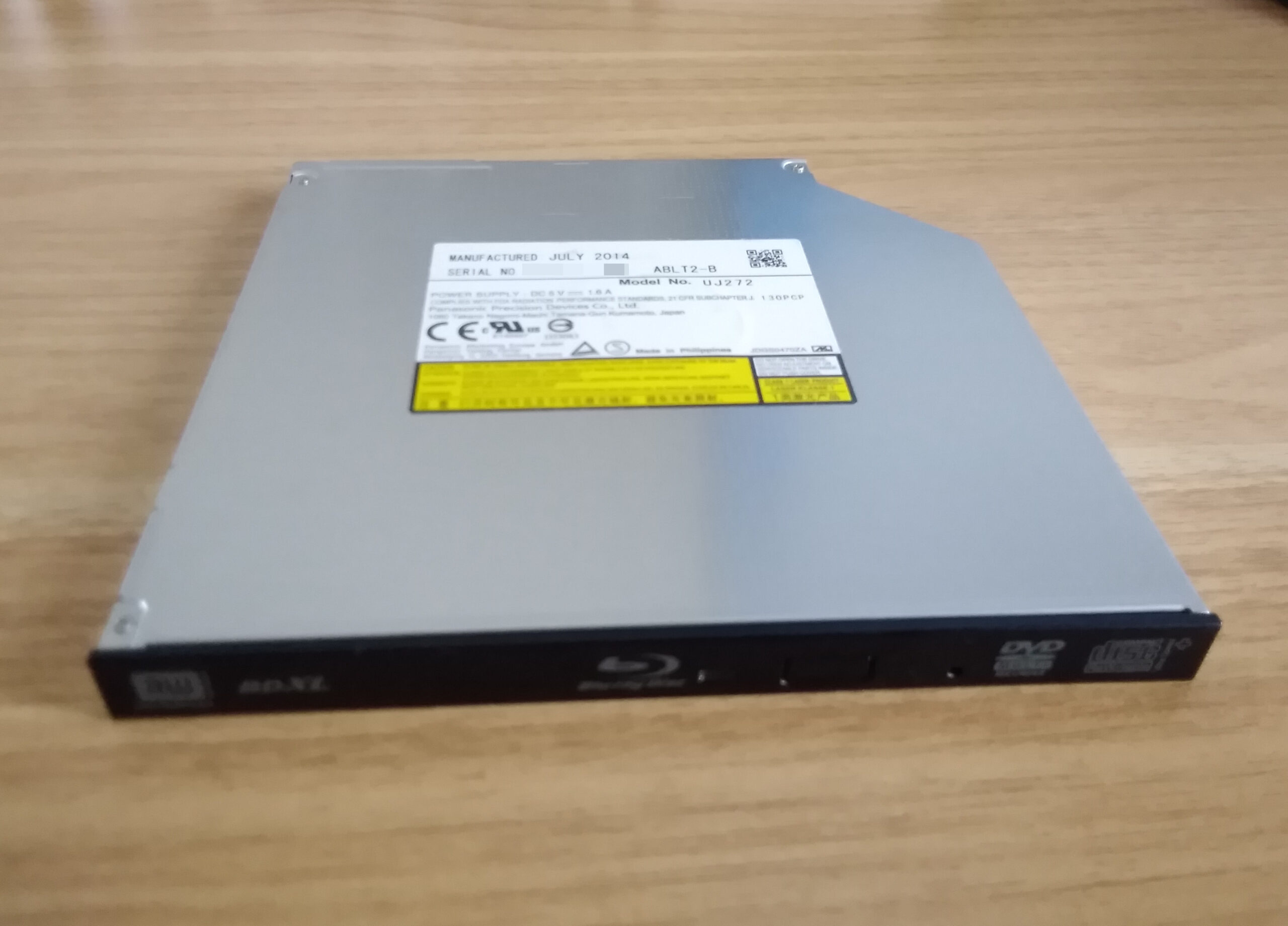 ★動作保証有★UJ272★BDXL対応★Panasonic★ブルーレイドライブ★保証有★9.5mm★送料200円 ⁄mis⁄gr⁄135⁄⁄61654574